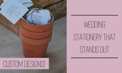 I will design custom invitations and other wedding stationery