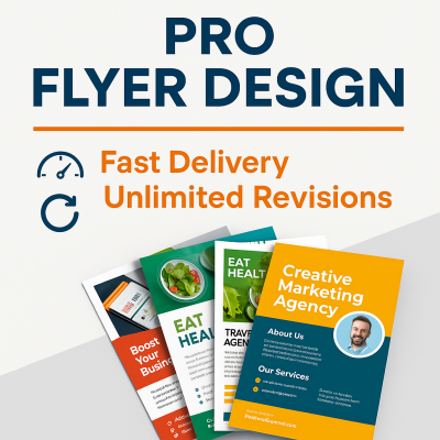 I will make Professional flyer design – fast delivery + unlimited revisions