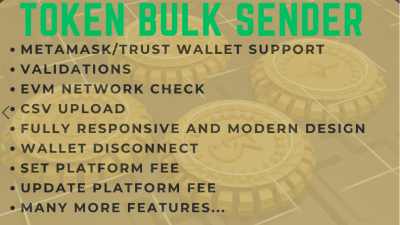 I will build token bulk sender for you