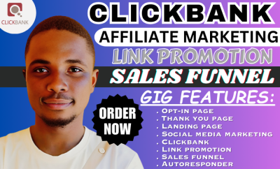 I will do amazon associate, clickbank affiliate marketing sales funnel to boost sales