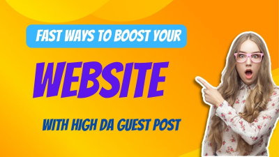 I will do guest posting dofollow backlink with 50+ DA