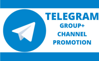    I will do promotion to grow your telegram group and channel members