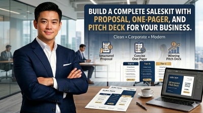 I will build a complete saleskit with proposal, one-pager, and pitch deck for your business