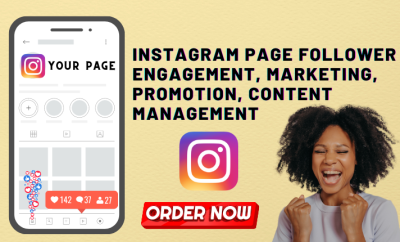 I will be your social media facebook shopify instagram tiktok ads marketing manager