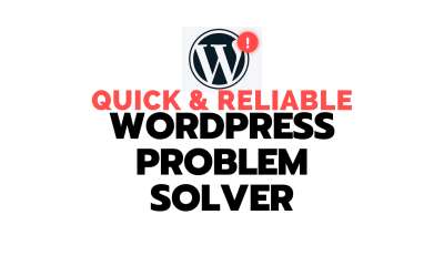 I will quick reliable wordpress website problem solver