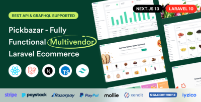I will develop Laravel Multiventor Ecommerce with React, Next, REST &amp; GraphQL