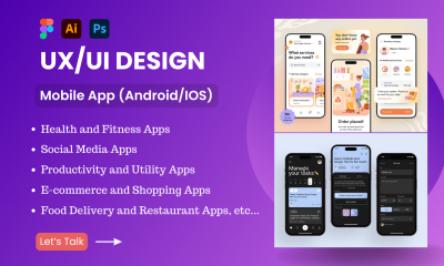 I will do mobile app UI UX design in figma