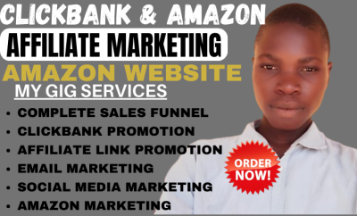 I will do autopilot amazon affiliate website clickbank affiliate marketing sales funnel