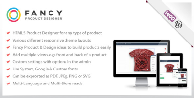 I will build Fancy Product Designer | WooCommerce WordPress