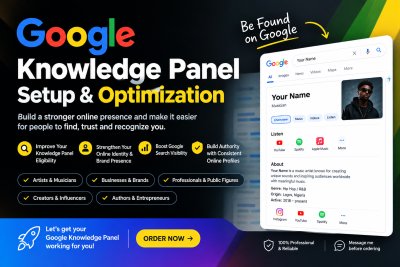 I will create google knowledge panel for personal or company