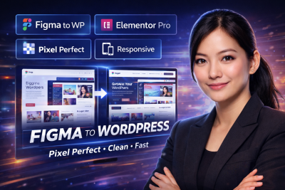 I will convert figma to wordpress with elementor pro