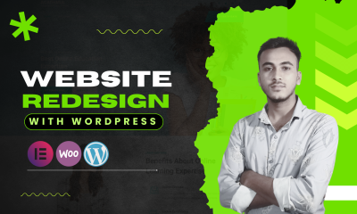 I will redesign any sites or code create website with wordpress