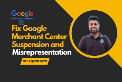 I will fix your Google merchant center suspension and misrepresentation issue