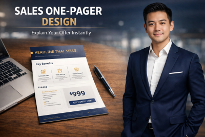 I will create a sharp sales one-pager that explains your offer instantly