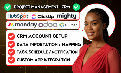 I will setup hubspot crm monday crm salesforce pipedrive gohighlevel crm automations