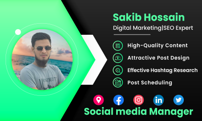 I will be your social media manager for your social media management