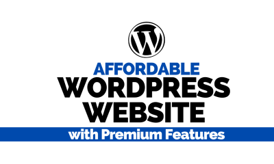 I will affordable WordPress website with premium feature