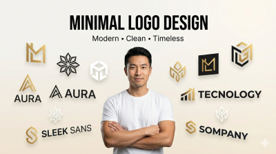 I will design a minimalist and modern logo for your brand