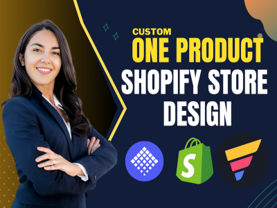 I will do one product Shopify store design with gempages or pagefly