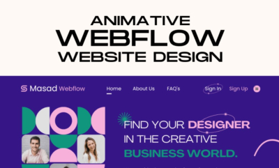 I will build animative webflow website design, figma to webflow