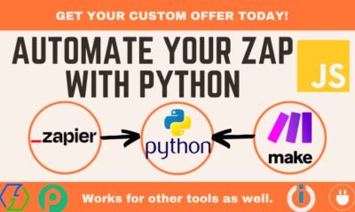 I will add custom python or javascript code in integromat or zapier and chatgpt