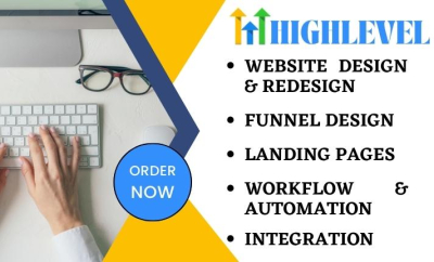 gohighlevel website design, GHL sales funnel, landing page, gohighlevel expert