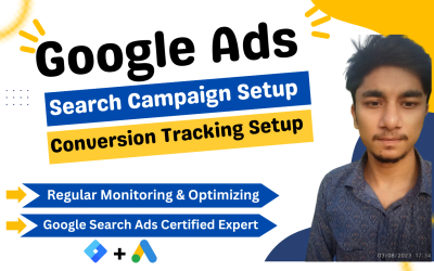 I will setup advance google search ads adwords PPC search ads campaign