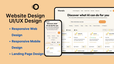 I will Design  Website and Mobile UI UX Design| Figma .