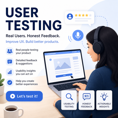I will user testing your website,app and game for bugs, QA testing, usability