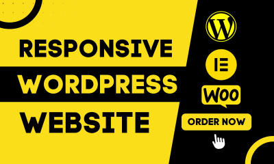 I Will create responsive WordPress website and blog business WordPress design