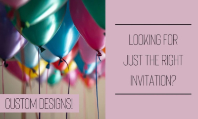 I will design invitations for your birthday party, baby shower, or special occasion