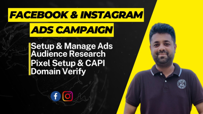 I will create and optimize facebook and instagram ad campaigns