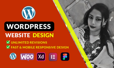 I will Design Wordpress Business Website Blog, E-commerce, responsive