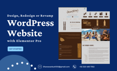 I will design, redesign or revamp wordpress website with elementor pro