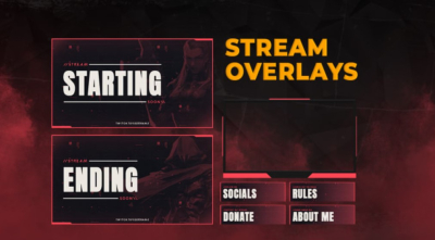 I will design clean and professional overlays for your live stream