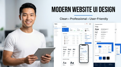I will redesign your website UI to look modern, clean and professional
