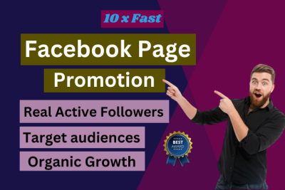 I will grow your facebook page followers organically fast