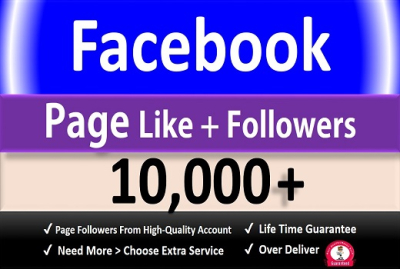 I will Promote your Facebook Page and Grow 10K Like + Follower