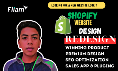 I will design shopify dropshipping website shopify store redesign shopify website