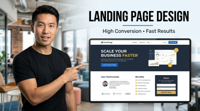 I will design a high-converting landing page UI in Figma