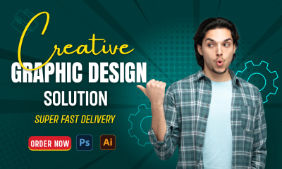 I will be provide expert professional graphic design solutions