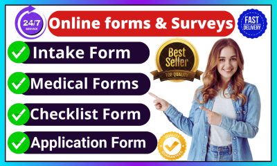 I will create fillable medical form, intake form, application form, checklist form