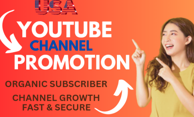 I will do organic USA YouTube channels promotion, USA YouTube video promotion