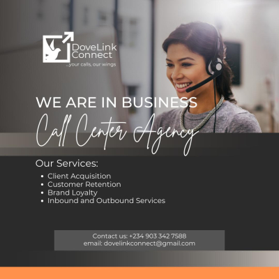 I will be providing customer service using our call centre.