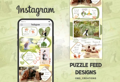 I will design social media post instagram puzzle carousel facebook ads