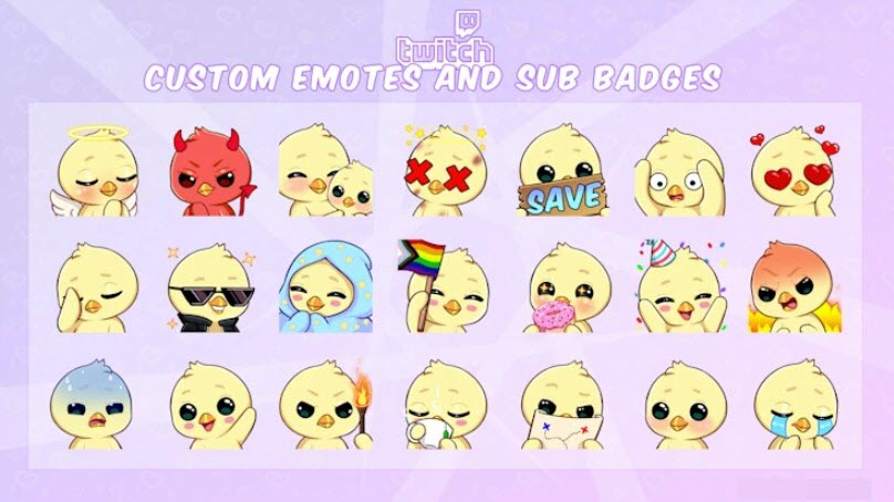 Custom Twitch emotes