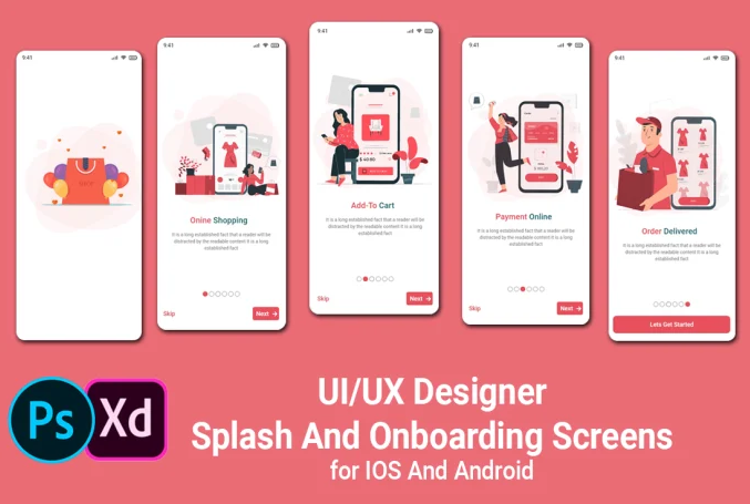 Design mobile app UI UX