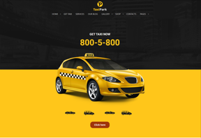 Taxi website design 