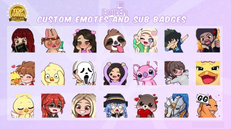 Custom Twitch emotes