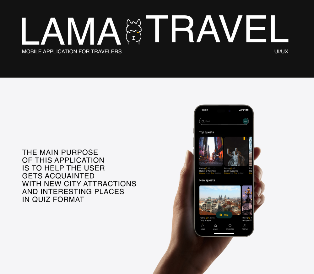 Mobile App UI/UX | Lama Travel